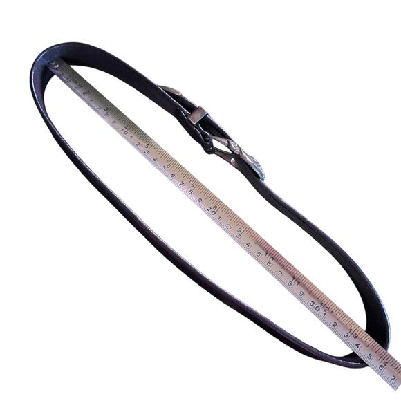 Black Leather Belt Adult Size 6 Waist 28\
